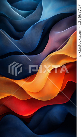 Abstract colorful texture with vibrant waves and smooth design showing dynamic art form Abstract colorful texture with vibrant waves and smooth design showing dynamic art form 125668717