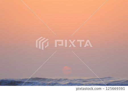 房總海及日出 房總海及日出 125669391