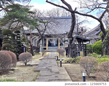 The main hall of Saisho-in Jionji Temple (Kasukabe City, Saitama Prefecture) The main hall of Saisho-in Jionji Temple (Kasukabe City, Saitama Prefecture) 125669753