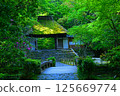 Honen-in Temple surrounded by fresh greenery 125669774
