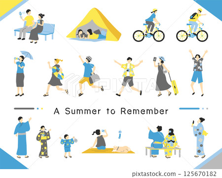 people enjoying summer 125670182