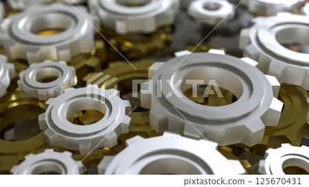 The Gear Background for engineer or technology concept 3d rendering. The Gear Background for engineer or technology concept 3d rendering. 125670431