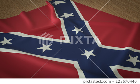 The Confederate Memorial Day flag for Holiday concept 3d Rendering. The Confederate Memorial Day flag for Holiday concept 3d Rendering. 125670446