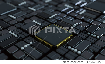 The Mother board for Technology concept 3d Rendering. 125670450