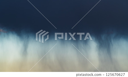 Black clouds in the distant sky and a sudden rain shower a-2 High saturation matte finish 125670627