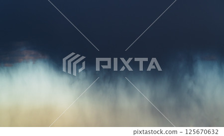 Black clouds and rain showers in the distant sky b-2 High saturation matte finish 125670632