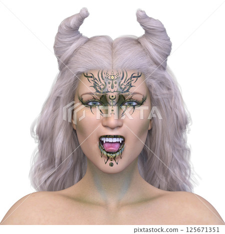 女巫化妝的女人 125671351