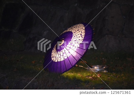 Umbrella decorations at Katsuyama Park 125671361