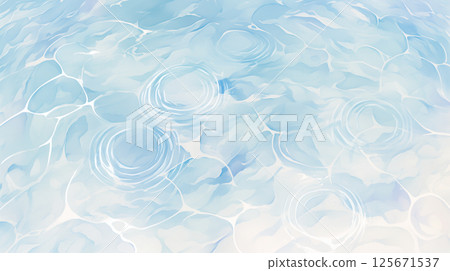 Image of clouds and water surface Image of clouds and water surface 125671537