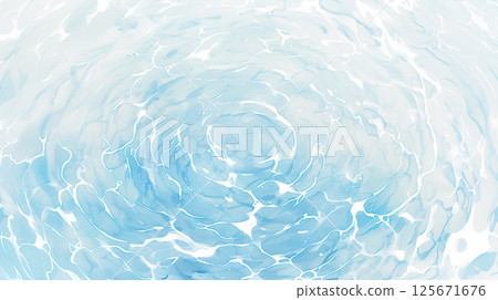 雲和水面的圖像 125671676