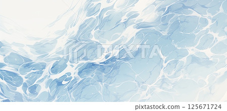 雲和水面的圖像 125671724