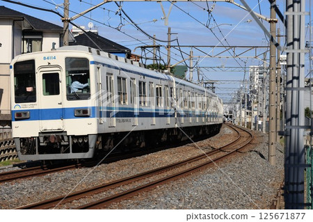Tobu Urban Park Line train running in Iwatsuki Ward, Saitama City 125671877