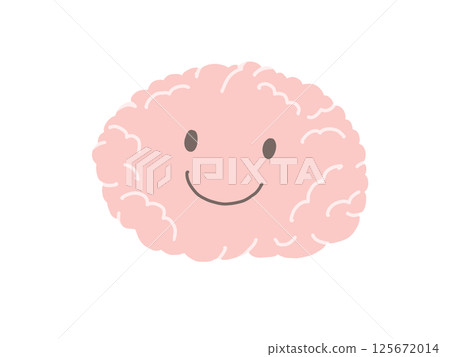 大腦：健康、充滿活力的粉紅大腦 125672014