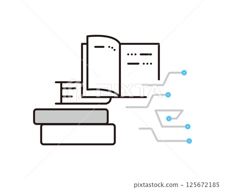 Simple illustration AI technology image vector illustration 125672185