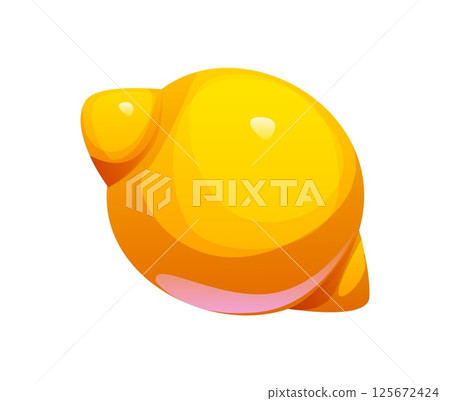 Cartoon Mexican font lemon punctuation period sign. Hispanic culture fiesta alphabet special symbol, Mexican party vector ABC typeset element or Cinco de Mayo holiday English font punctuation sign 125672424