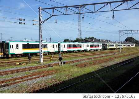 Scenery of the Kogota Station depot - Kiha 110 series 125673162
