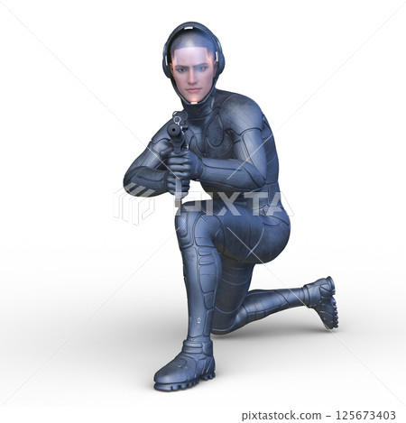 Cyber warrior 125673403