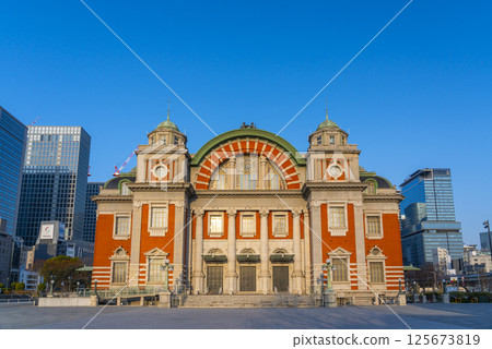 Osaka City Central Public Hall in the morning sun 125673819