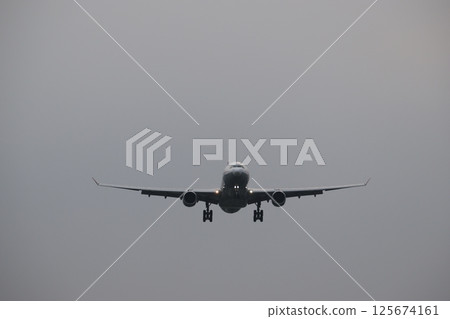 飛機降落 飛機降落 125674161