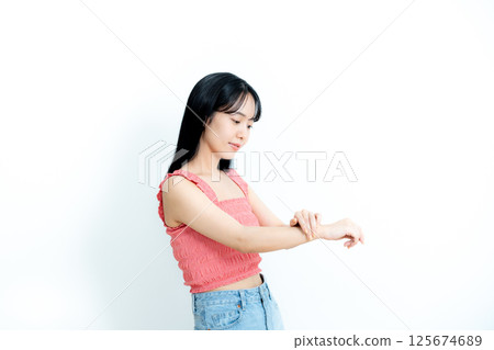 年輕女子的美麗形象 125674689