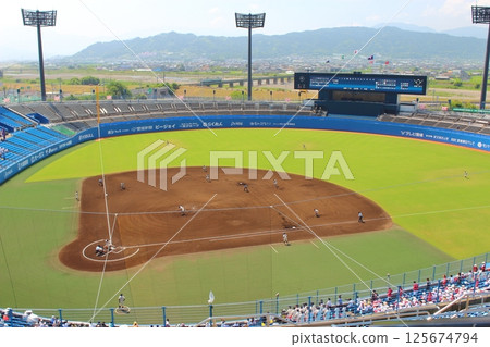 [Matsuyama City, Ehime Prefecture] Botchan Stadium High School Baseball 125674794