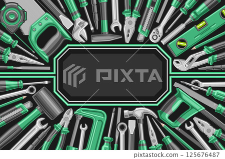 Vector frame with many Hardware Tools Vector frame with many Hardware Tools 125676487