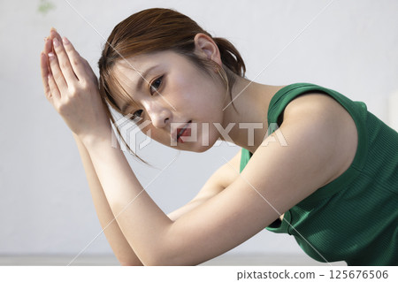 可愛女人美麗形象 125676506