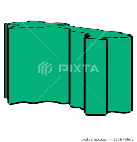 Handwritten_Lao People's Democratic Republic_Vector material_Isometric illustration 125676602