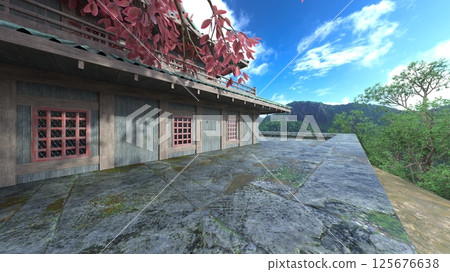 Chinese style building Chinese style building 125676638