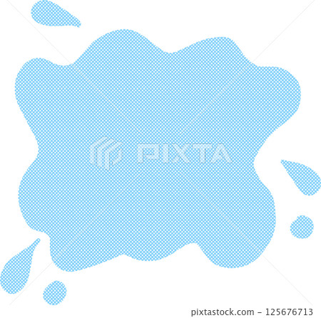 Hand-drawn polka dot puddle background material Hand-drawn polka dot puddle background material 125676713