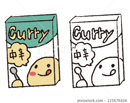 筆畫式速食咖哩 125676826