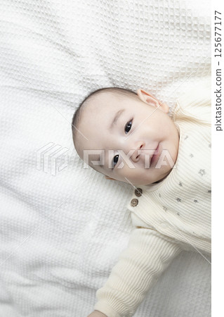 Cute 4 month old baby Cute 4 month old baby 125677177