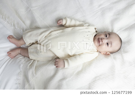 Cute 4 month old baby Cute 4 month old baby 125677199