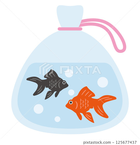 Goldfish scooping icon 125677437