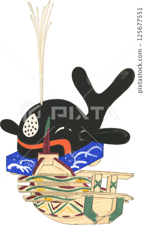 Japanese local toys: Nagasaki's Whale, Ibaraki's Treasure Ship 125677551