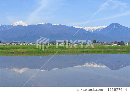 春季安zu野和北阿爾卑斯山 春季安zu野和北阿爾卑斯山 125677644