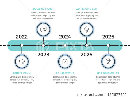 Timeline Infographic Template 125677721