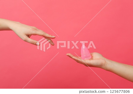 Menstruation, concept of female problems, critical days 125677806