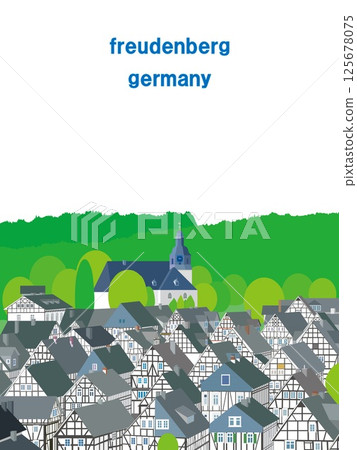 Freudenberg, Germany, Spring scenery 125678075