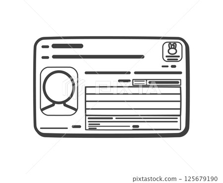 My number card (front) My number card (front) 125679190