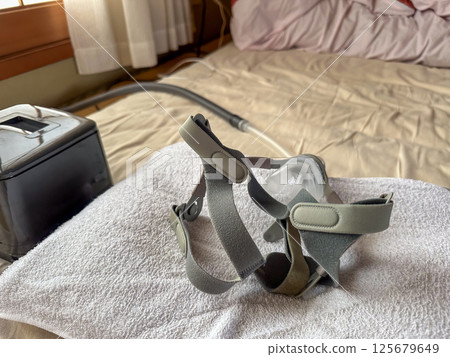 Futon and CPAP in the Japanese-style room at my parents' house Futon and CPAP in the Japanese-style room at my parents' house 125679649