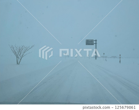 Whiteout road Whiteout road 125679861