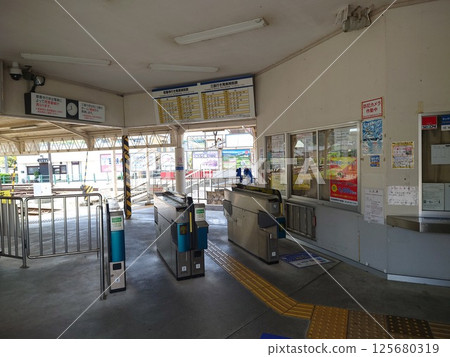 "Ohito Station" ticket gate Izu Hakone Railway Sunzu Line 125680319