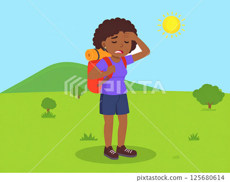 Heat stroke/illness Outdoors 125680614