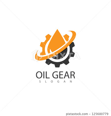 oil gear automotive machine motor repair logo vector oil gear automotive machine motor repair logo vector 125680779