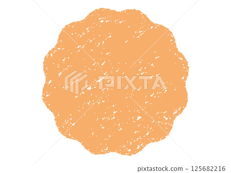 Crayon-style fluffy frame/orange Crayon-style fluffy frame/orange 125682216