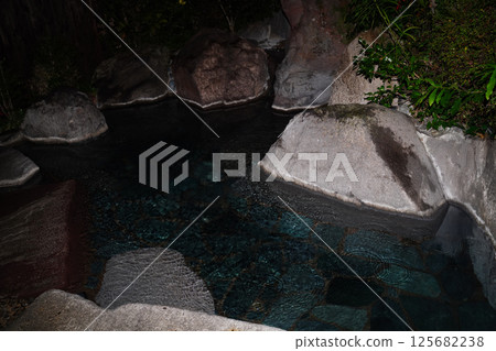 Hot spring bath open-air bath Hot spring bath open-air bath 125682238