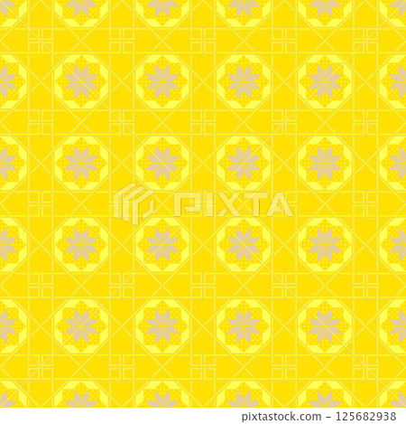 Classical pattern background material seamless retro swatch compatible yellow Classical pattern background material seamless retro swatch compatible yellow 125682938