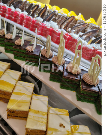 Egypt desserts as nice food background Egypt desserts as nice food background 125683510
