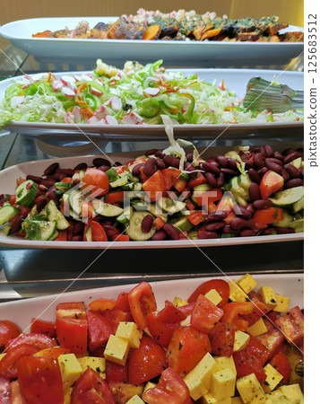 Egypt desserts as nice food background 125683512